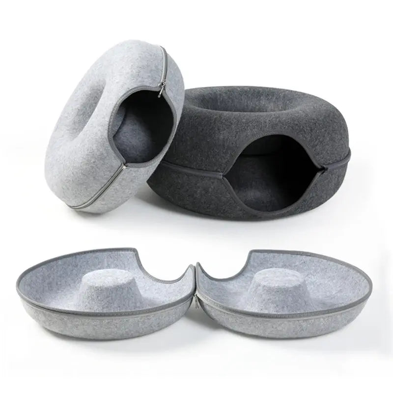 Pawfect Cat Donut Bed