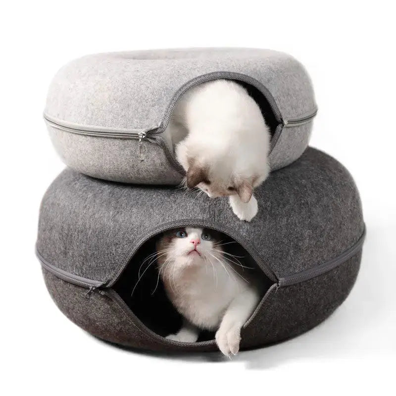 Pawfect Cat Donut Bed