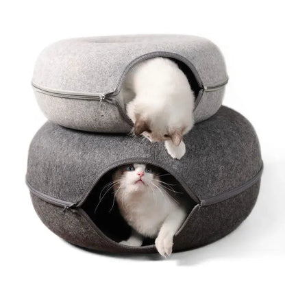 Pawfect Cat Donut Bed