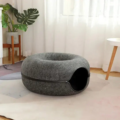 Pawfect Cat Donut Bed