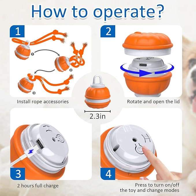 Pawfect Rolling Dog Ball