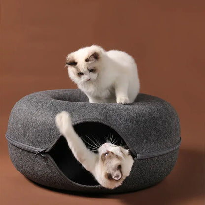 Pawfect Cat Donut Bed