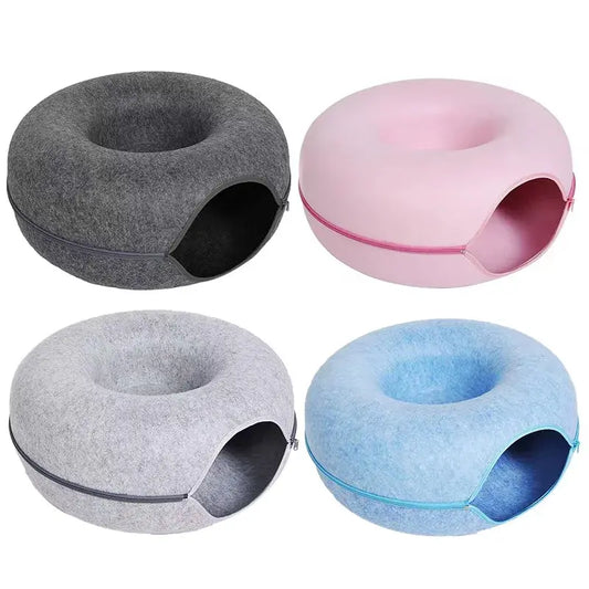Pawfect Cat Donut Bed