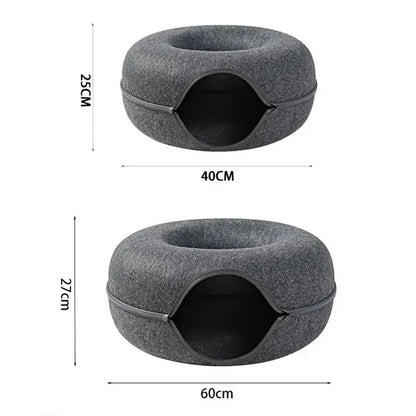 Pawfect Cat Donut Bed