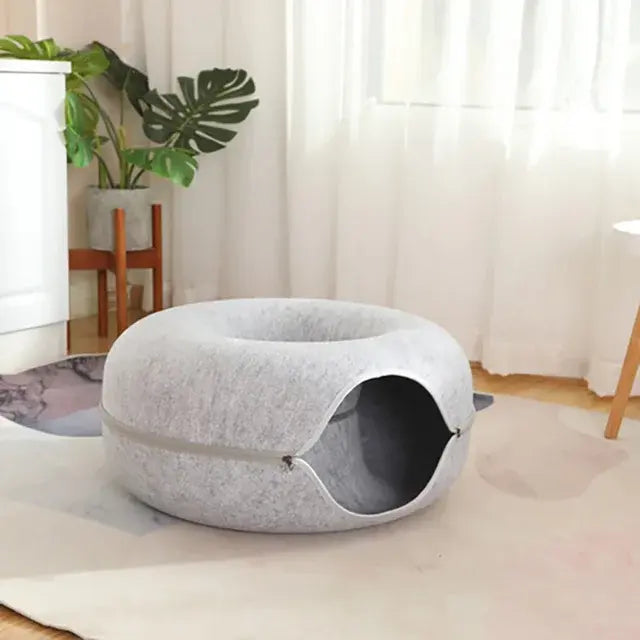 Pawfect Cat Donut Bed